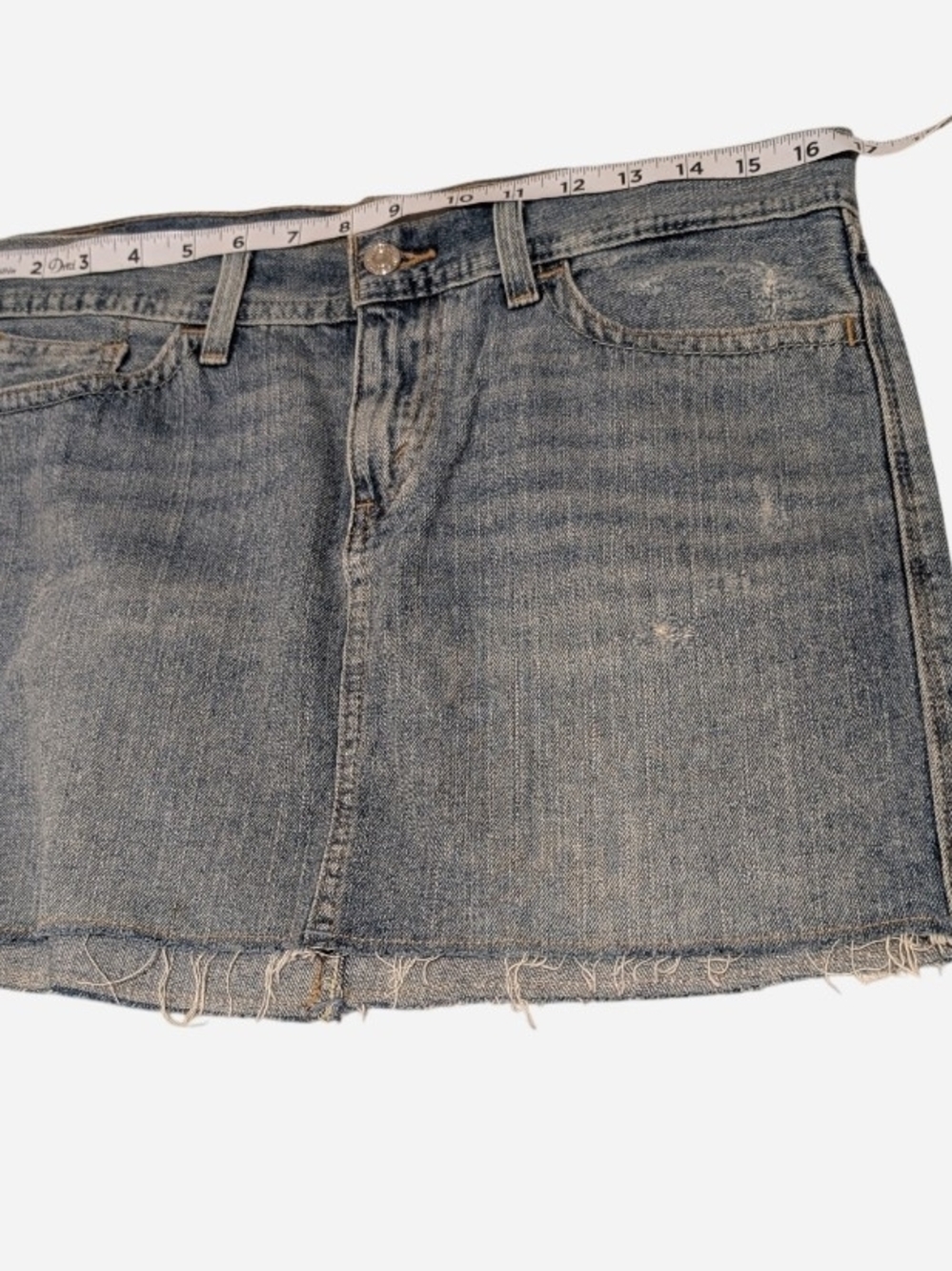 Vintage Levi's light blue denim skirt with contrast stitching - Picture 3 of 8